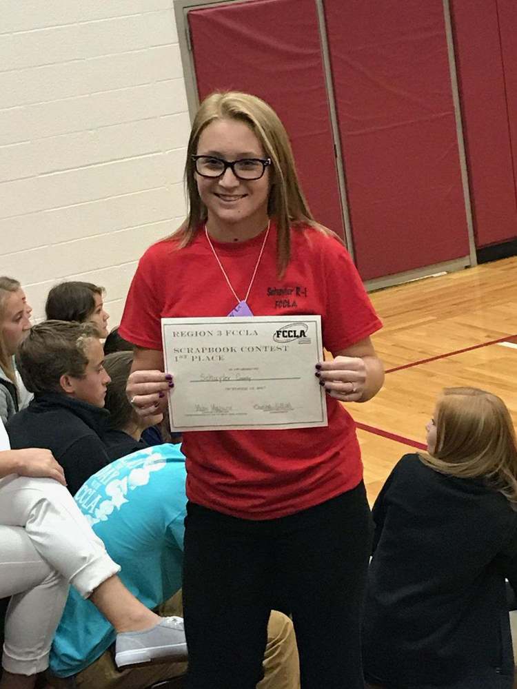 Schuyler R-1 High School FCCLA Places at Regional Event