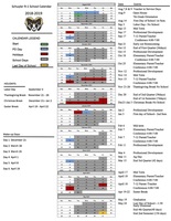 2018-2019 Schuyler R-1 School Calendar